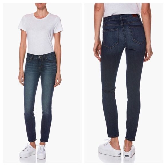 PAIGE Jeans Verdugo Ankle Nottingham Dark Wash 26 Waist Stretchy - Picture 1 of 12